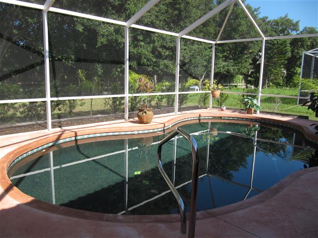 Caged Lanai and Pool