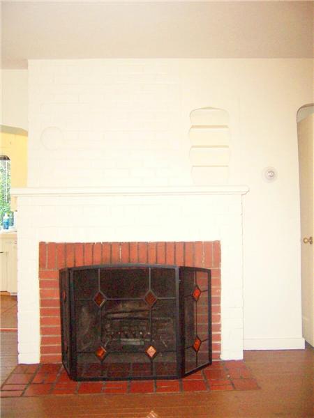 Real wood Burning Fireplace