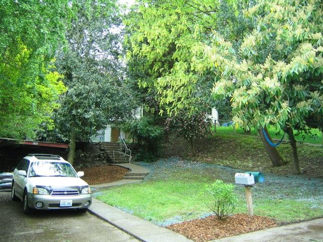 Large private front yard and off street parking!