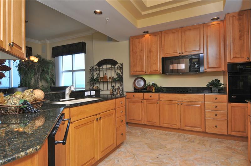 Kitchen with Marble Floors