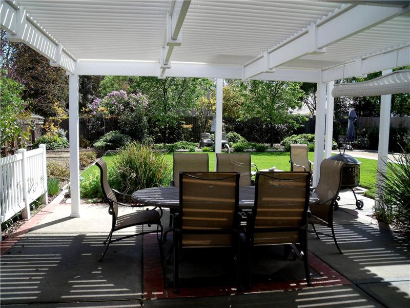 Entertain on the covered patio & gazebo