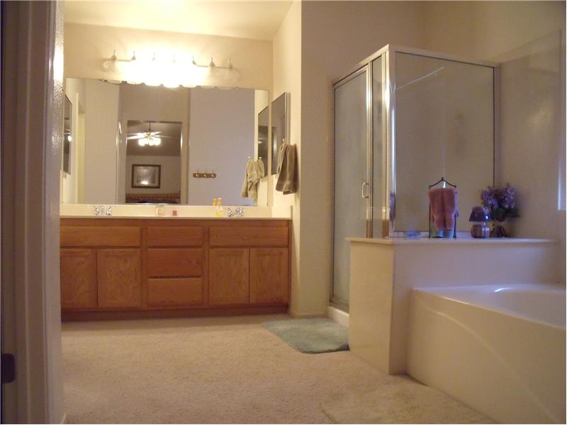 Master Bath with Separate Tub/Shower, Dual Sinks