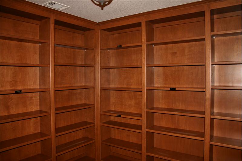 Built In Shelving in Library