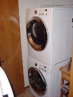 Fits a full size washer and dryer.