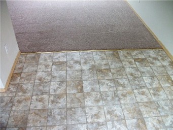 kitchen floor to family room