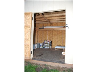inside shed