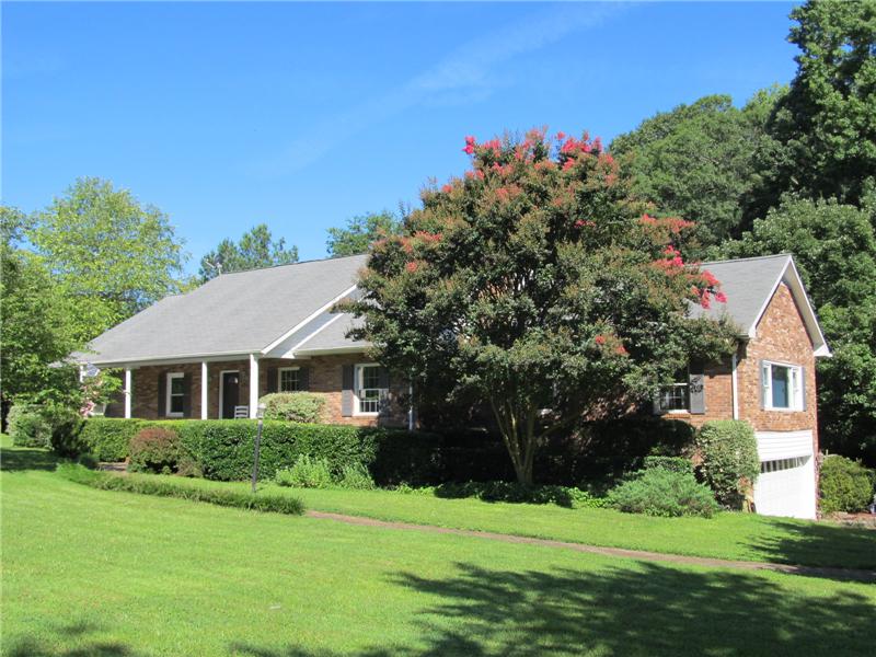 Full brick ranch home with attached garage