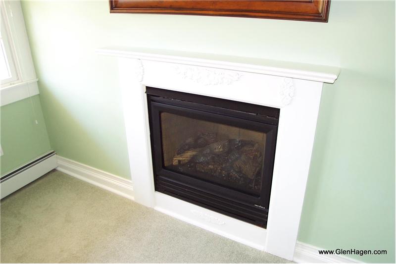 Fireplace in Master