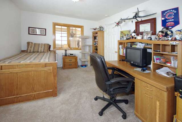 Upper bedroom currently being used as an office