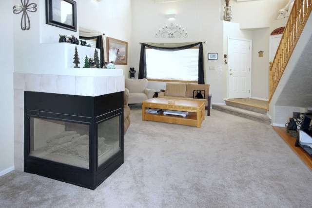 3-sided fireplace!