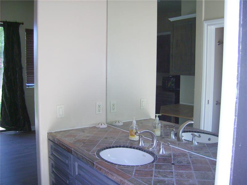 Tile Bath Counter in Casita