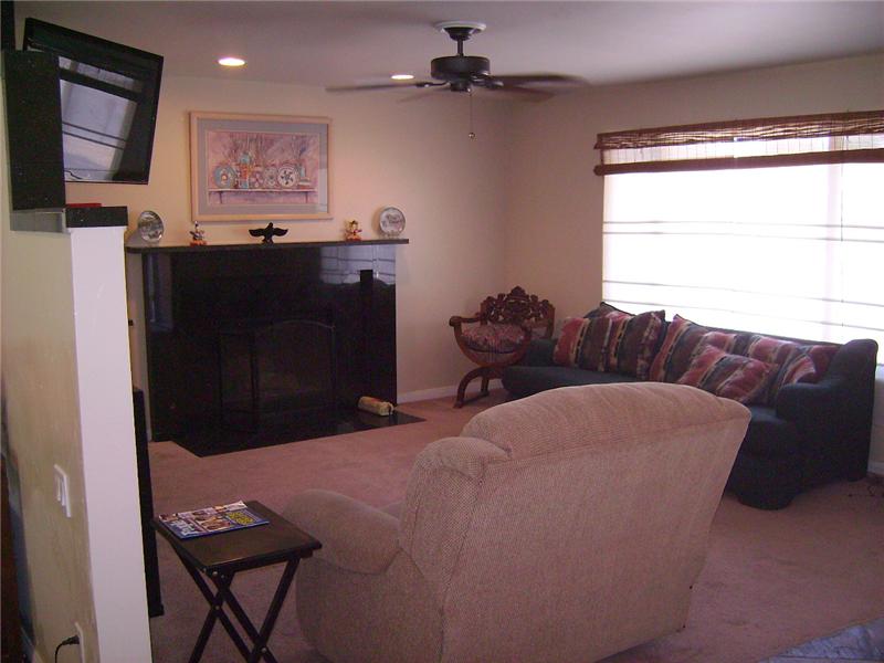 Living Room With Fireplace