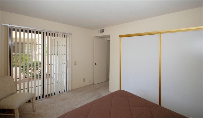 2nd Bedroom has private patio