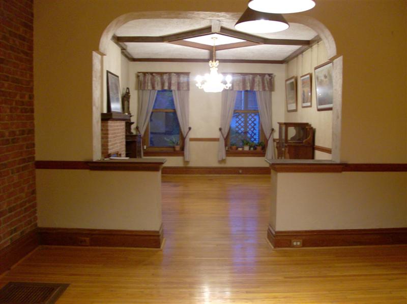 Living room looking into dining room