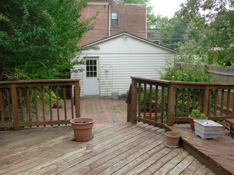 garage from deck