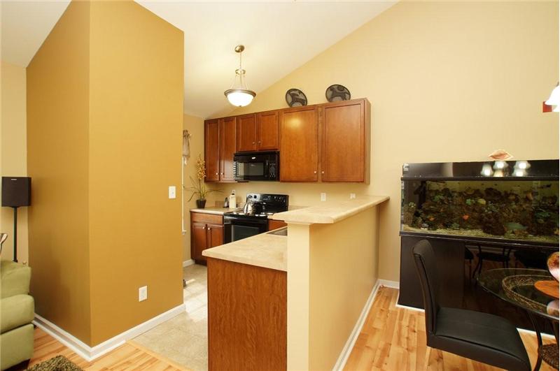 Kitchen with upgraded cabinets