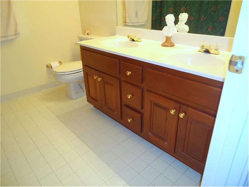 Cherry cabinets in bathroom #2