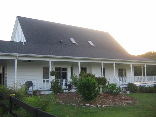 rear of home