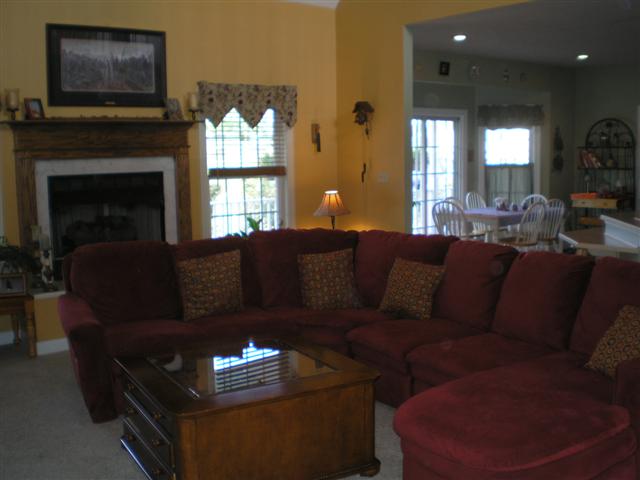 great room w/ cozy fireplace