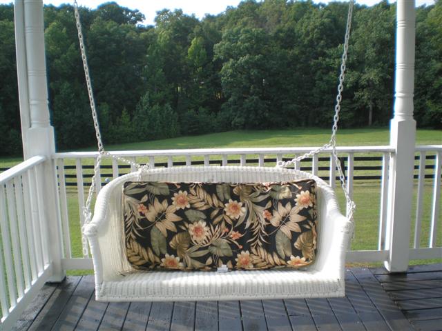 relax on the wrap around porch