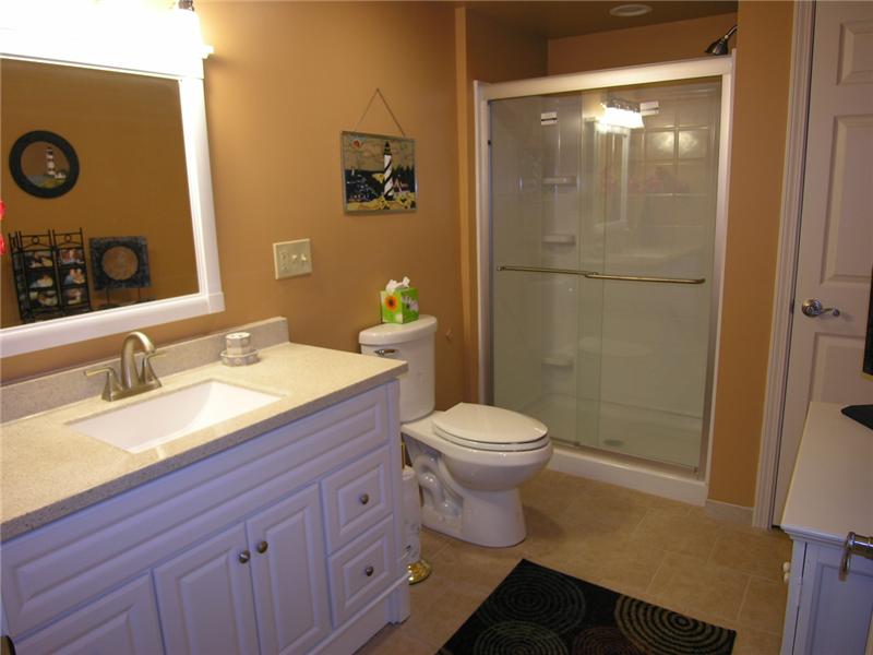 Full bath in lower level