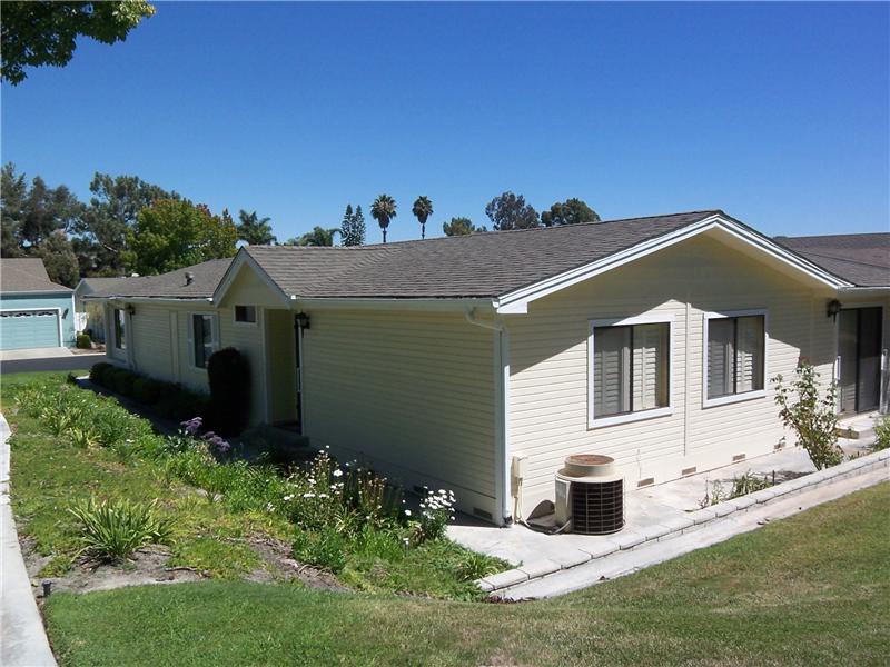 Rear of home seen from greenbelt