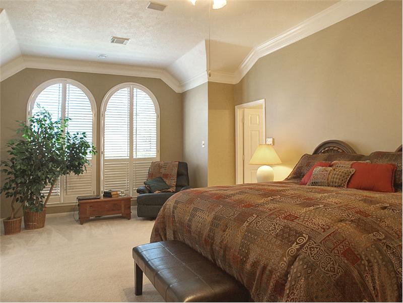 The Master Bedroom Suite offers a sitting area.