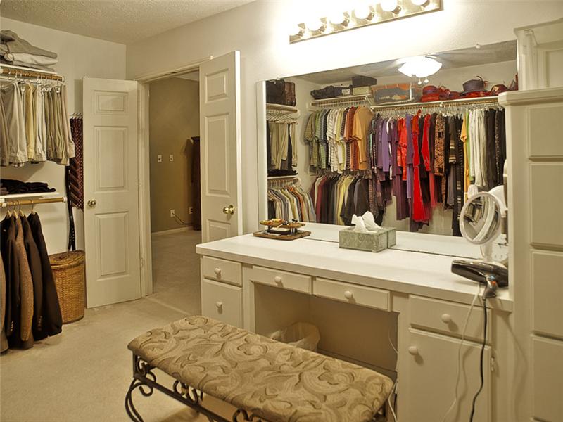 THE closet - dressing table, built-ins and tons of room for clothes!