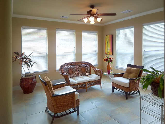 The Sunroom is an excellent choice to relax, chat or read a book!