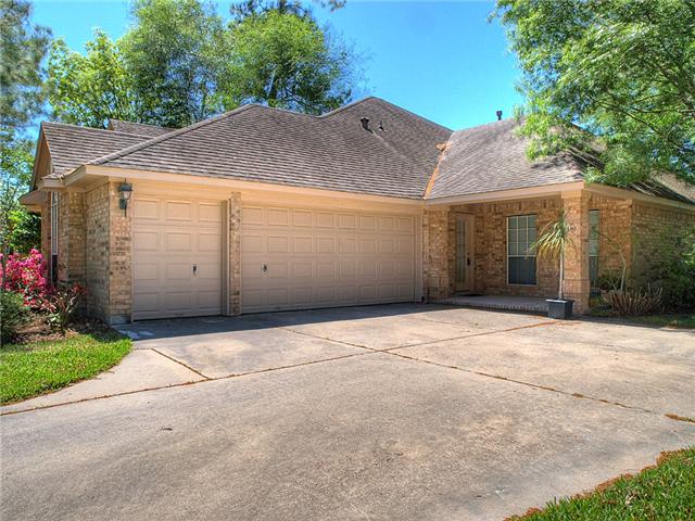 The two-car garage is a side load - plus there's the golf cart garage too!
