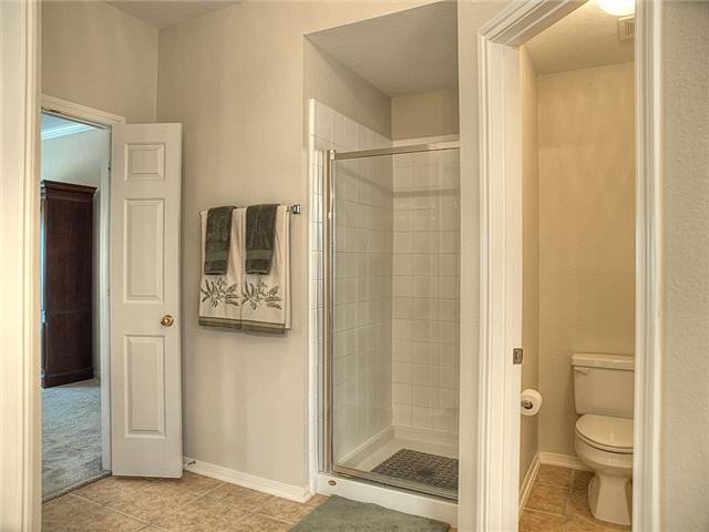 Separate tub & shower.