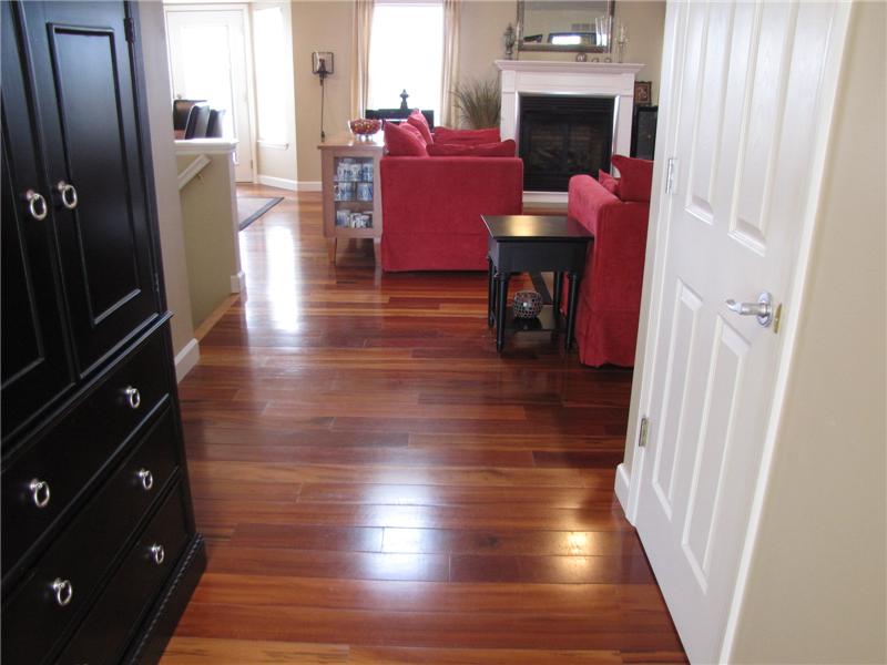 Entry Foyer with African Tiger Maple Floor