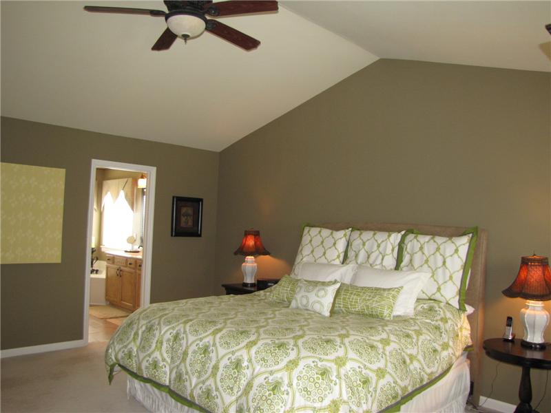 Master Suite, Vaulted Ceiling. Ceiling Fan