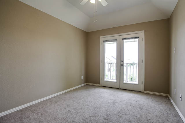 Three bedrooms are located on the second floor of the home.