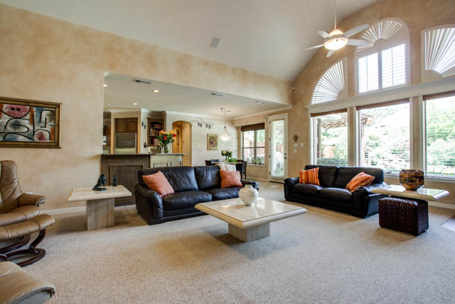Take note of the vaulted ceilings and beautiful archways!