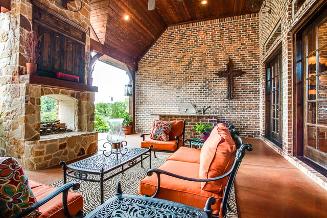 Fall in love with the outdoor living space. You will love this space and the views of your private pond.