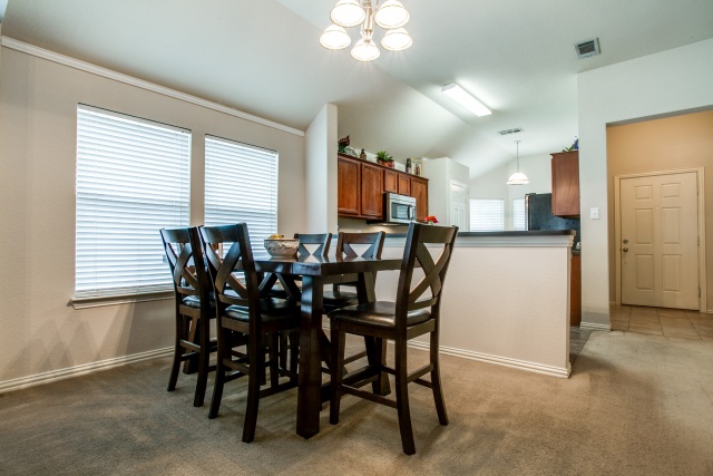 Host elegant dinners in the formal dining area.