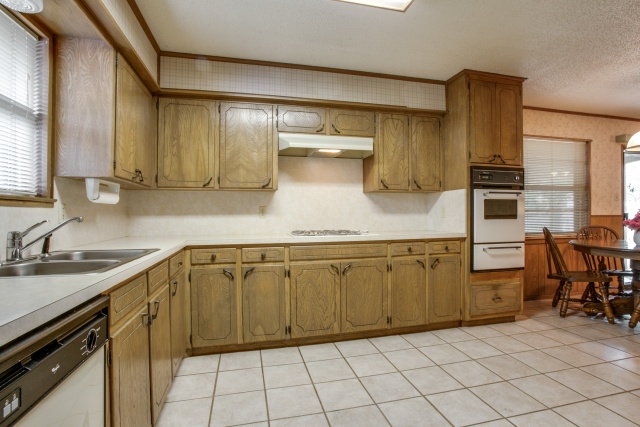 You will have plenty of counter space and cabinet space in the kitchen.