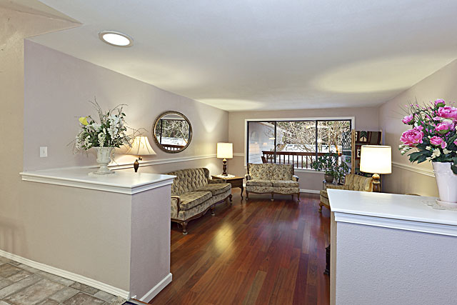 Formal living room from view of main entry