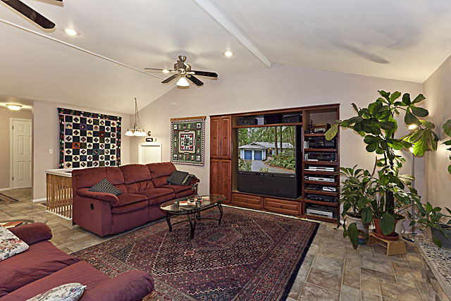 living room view from kitchen