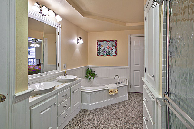 Master bathroom with jetted tub