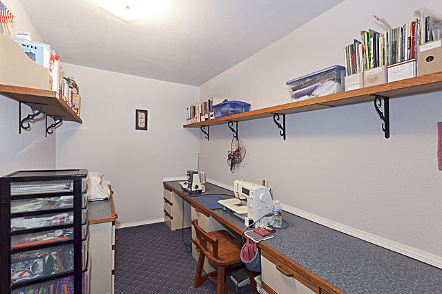 Craft/Sewing room on lower level