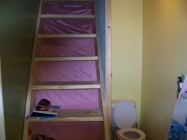 Stairs to Loft - 1/2 Bath