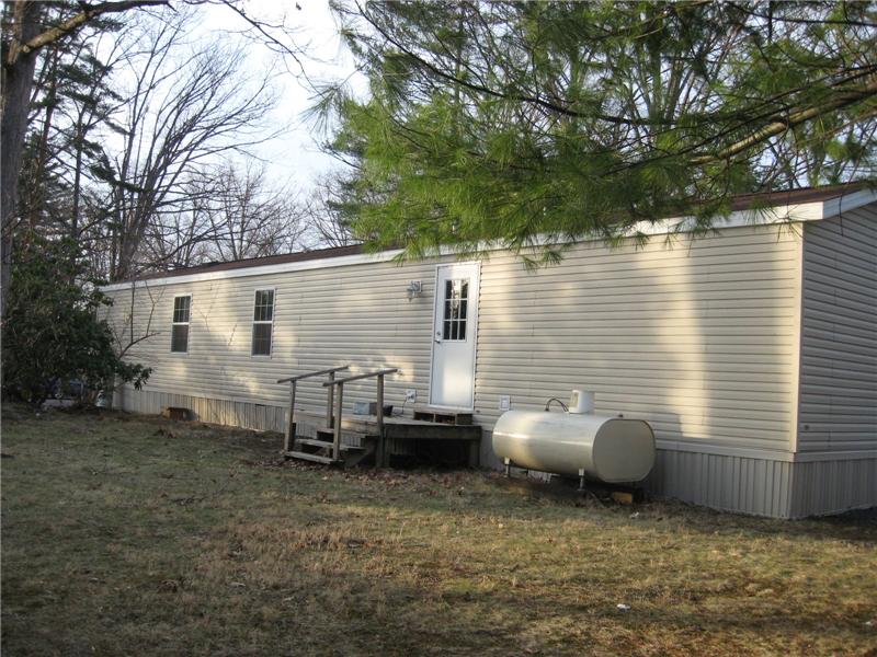 Deck in the back of the house.