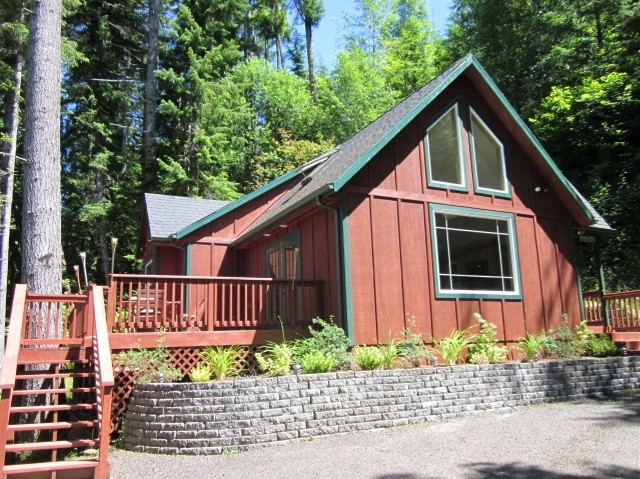 Front view of cabin