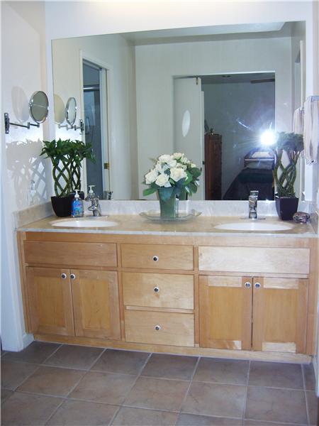 Upgraded Master Bath Features 2 Grohe Sinks!