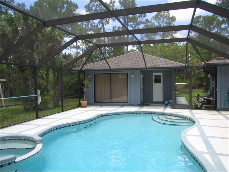 Pool and Guest Cottage
