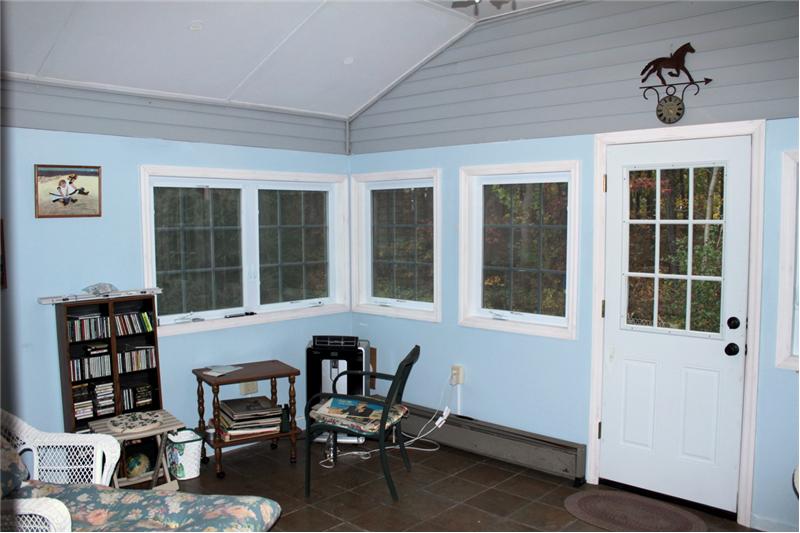 added enclosed room with tile 