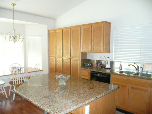 Kitchen with granite counters
