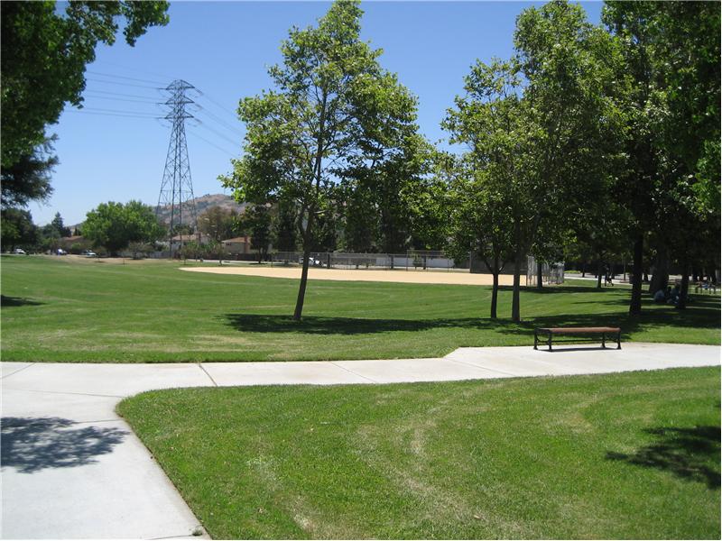 City Park has Baseball Area & Tennis Courts